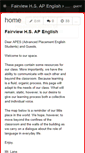 Mobile Screenshot of fairviewapenglish.wikispaces.com