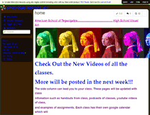 Tablet Screenshot of americanschoolart.wikispaces.com