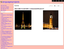 Tablet Screenshot of languagesprojects.wikispaces.com