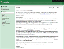 Tablet Screenshot of krandle.wikispaces.com