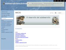Tablet Screenshot of eldesarrollodelsubdesarrollo.wikispaces.com