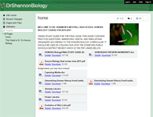 Tablet Screenshot of drshannonbiology.wikispaces.com