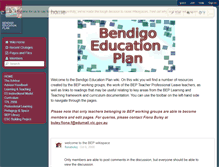 Tablet Screenshot of bendigoeducationplan.wikispaces.com