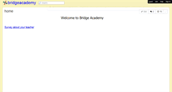 Desktop Screenshot of bridgeacademy.wikispaces.com