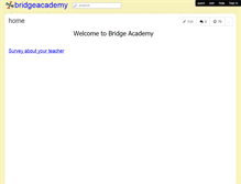 Tablet Screenshot of bridgeacademy.wikispaces.com