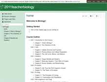 Tablet Screenshot of 2011teacherbiology.wikispaces.com