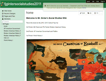 Tablet Screenshot of fjgintersocialstudies2011.wikispaces.com