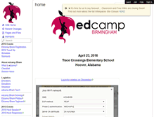 Tablet Screenshot of edcampbham.wikispaces.com