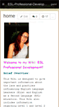 Mobile Screenshot of esl-professional-development.wikispaces.com