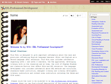 Tablet Screenshot of esl-professional-development.wikispaces.com