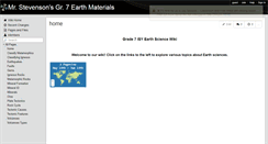 Desktop Screenshot of g7earthmaterials.wikispaces.com