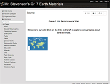 Tablet Screenshot of g7earthmaterials.wikispaces.com
