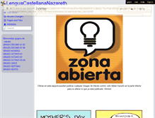 Tablet Screenshot of lenguacastellananazareth.wikispaces.com