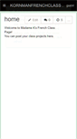 Mobile Screenshot of kornmanfrenchclass.wikispaces.com