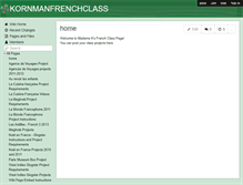 Tablet Screenshot of kornmanfrenchclass.wikispaces.com