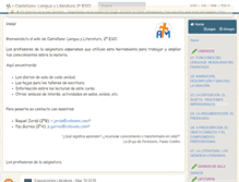 Tablet Screenshot of castellano2eso.wikispaces.com