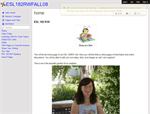 Tablet Screenshot of esl182rwfall08.wikispaces.com