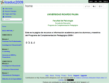 Tablet Screenshot of liceduc2009.wikispaces.com