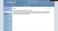 Desktop Screenshot of fundamentosdelacomunicacion2.wikispaces.com