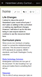 Mobile Screenshot of harambeelibrarycurriculum.wikispaces.com