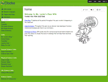 Tablet Screenshot of clocke.wikispaces.com