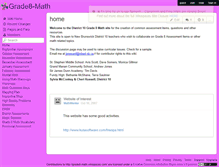 Tablet Screenshot of grade8-math.wikispaces.com
