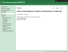 Tablet Screenshot of environmental-mates.wikispaces.com