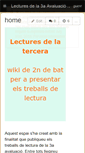 Mobile Screenshot of lecturesdelatercera.wikispaces.com