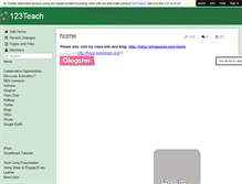 Tablet Screenshot of 123teach.wikispaces.com
