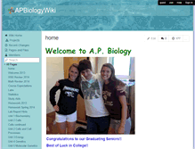 Tablet Screenshot of apbiologywiki.wikispaces.com