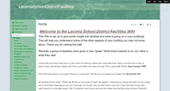 Desktop Screenshot of laconiaschooldistrictfacilities.wikispaces.com