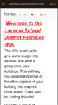 Mobile Screenshot of laconiaschooldistrictfacilities.wikispaces.com