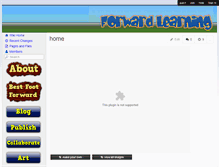 Tablet Screenshot of forwardlearning.wikispaces.com
