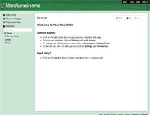 Tablet Screenshot of literaturacinema.wikispaces.com