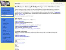 Tablet Screenshot of chsdtech.wikispaces.com