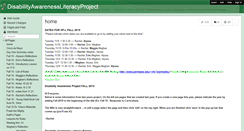 Desktop Screenshot of disabilityawarenessliteracyproject.wikispaces.com