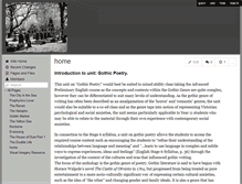 Tablet Screenshot of gothicpoetry.wikispaces.com