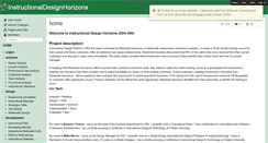 Desktop Screenshot of instructionaldesignhorizons.wikispaces.com