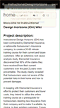 Mobile Screenshot of instructionaldesignhorizons.wikispaces.com
