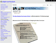 Tablet Screenshot of ictpd-curriculum.wikispaces.com