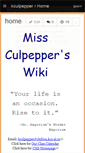 Mobile Screenshot of kculpepper.wikispaces.com