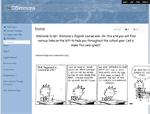 Tablet Screenshot of dsimmons.wikispaces.com