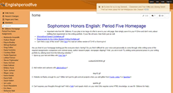 Desktop Screenshot of englishperiodfive.wikispaces.com