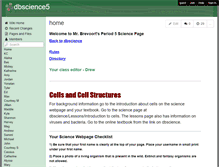 Tablet Screenshot of dbscience5.wikispaces.com