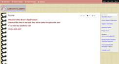 Desktop Screenshot of lbrownalgebra.wikispaces.com