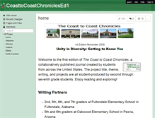 Tablet Screenshot of coasttocoastchroniclesed1.wikispaces.com