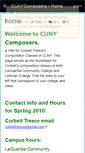 Mobile Screenshot of cunycomposers.wikispaces.com