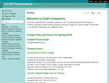 Tablet Screenshot of cunycomposers.wikispaces.com