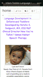 Mobile Screenshot of infant-toddler-language.wikispaces.com