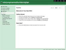 Tablet Screenshot of ictolympicsmediumtermplan.wikispaces.com